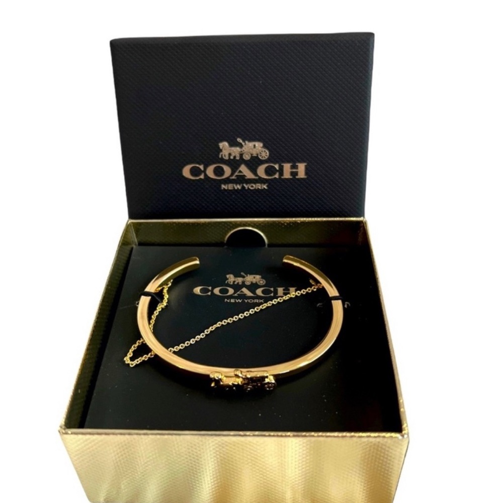 BNIB COACH Horse & Carriage Gold Bracelet/Bangle